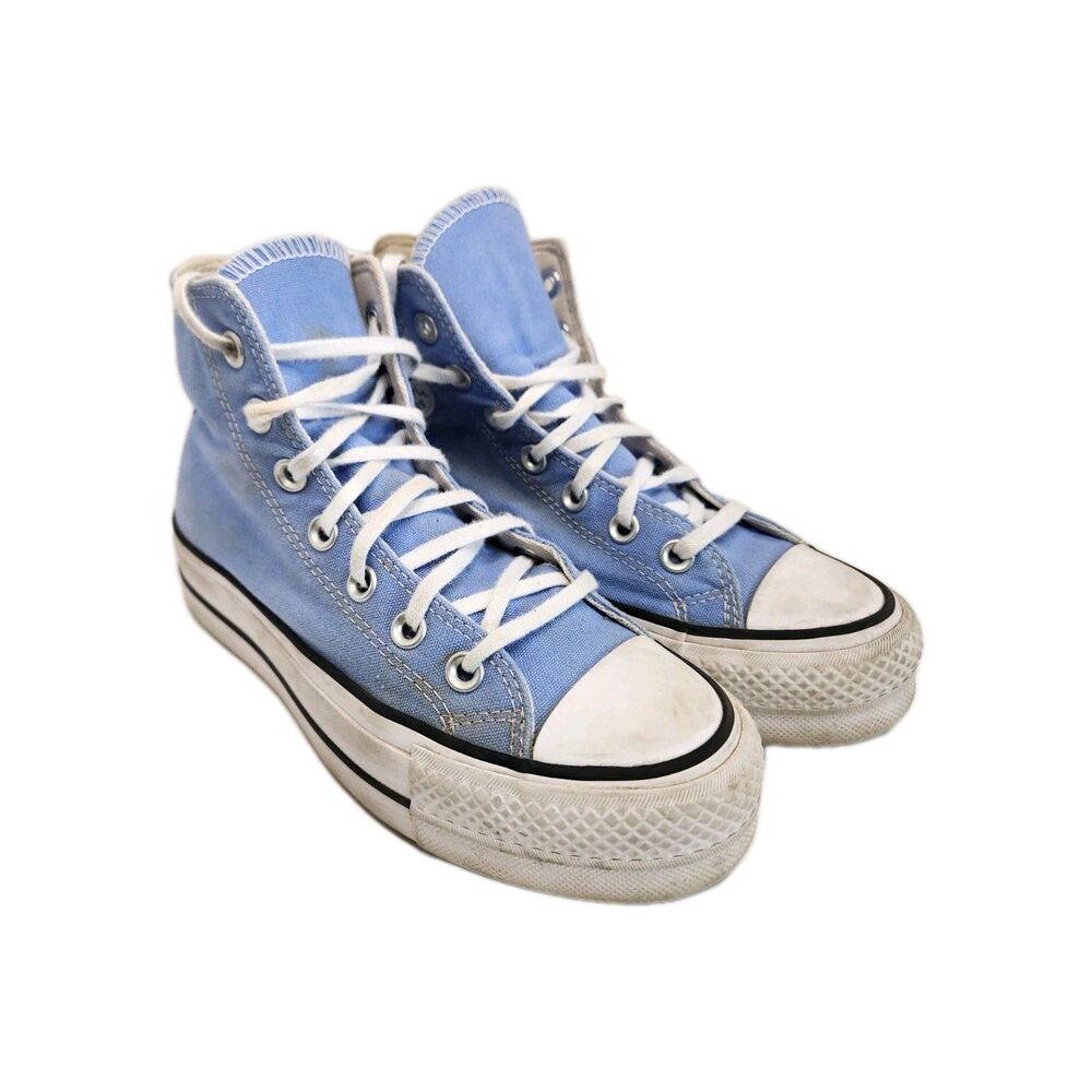 Converse All Star Shoes Women's‎ 5.5 Light Blue Lift Platform Chuck Taylor